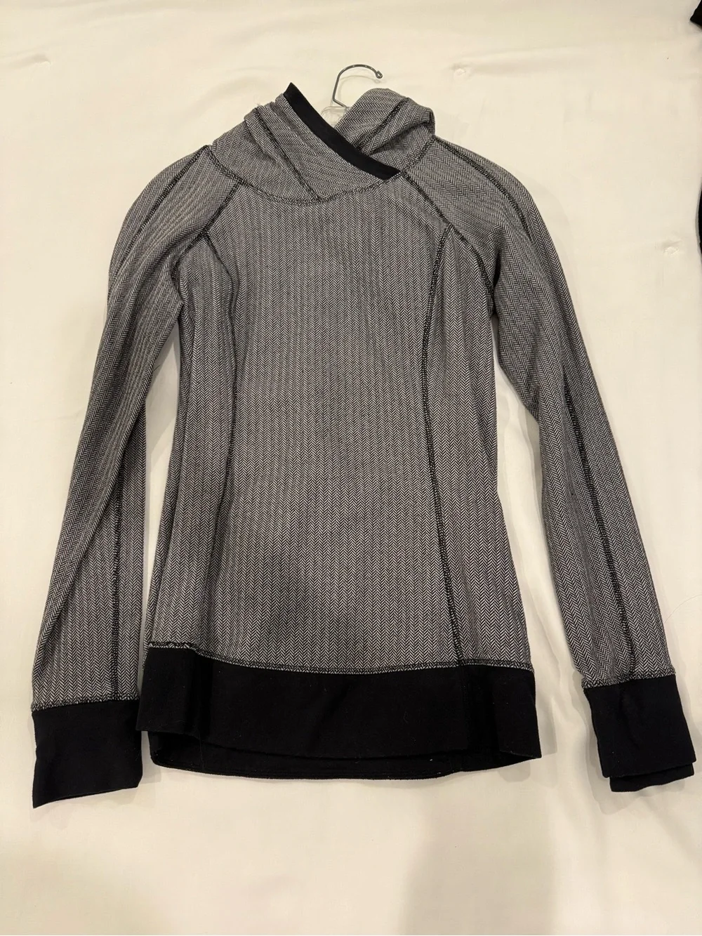 Gray and Black Lululemon Hoodie